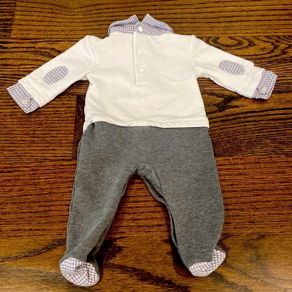 French designer Bebe Sweeny. Baby boy 3M onesie. - Picture 2 of 3